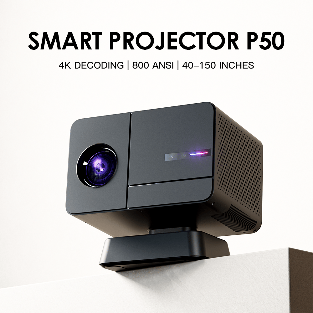 SYTA New 1080P Android Projector P50 Android 11 BT 5.0 with Large Memory and Auto Focus Home Usage Projector