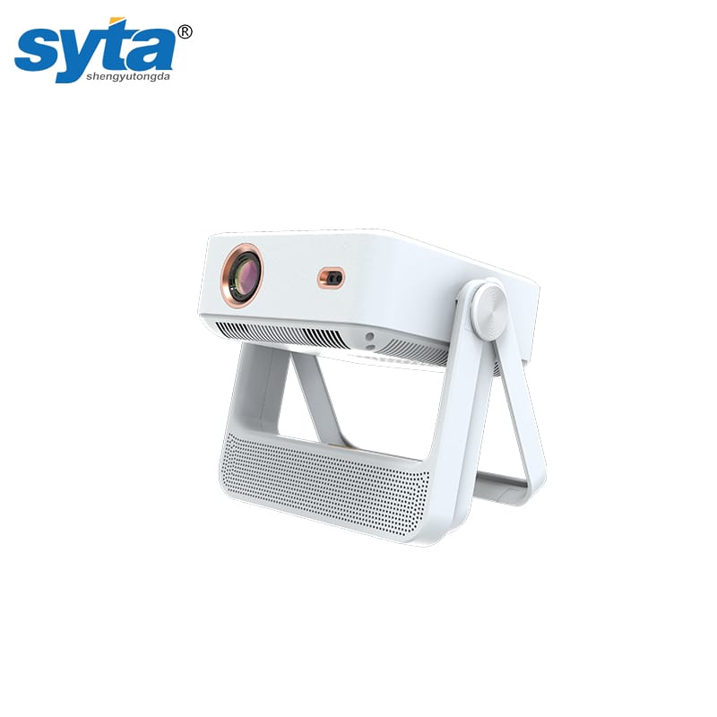 Syta Sy2 Pro Mini Portable Projector Dual Screen Touch Gimbal with Android 9 OS Auto Focus 300ansi Lens Home Theater Projector