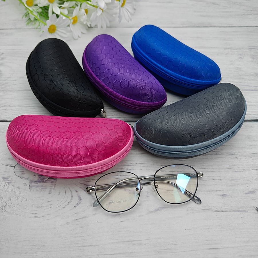 Zipper glasses case