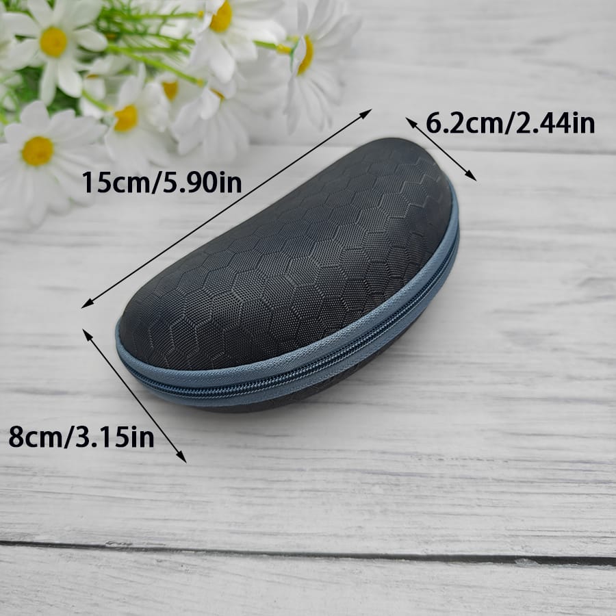 Zipper glasses case