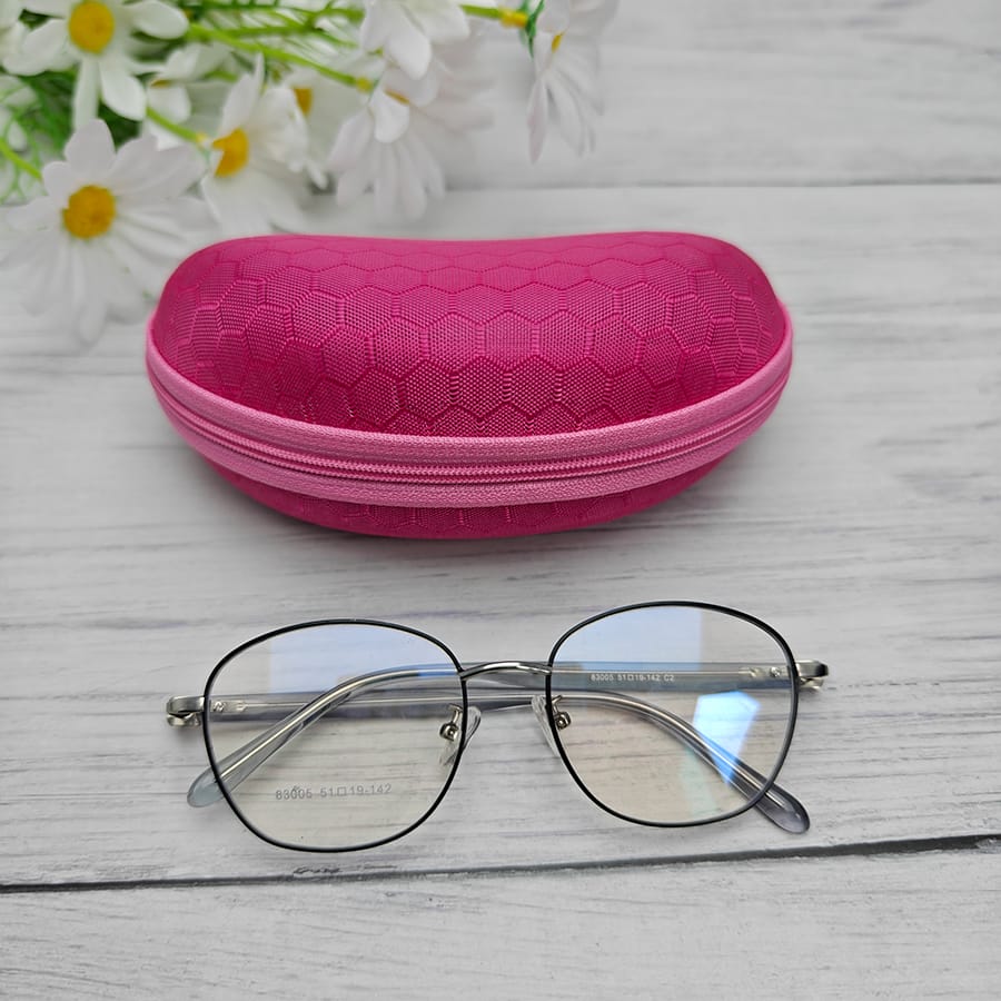 Zipper glasses case