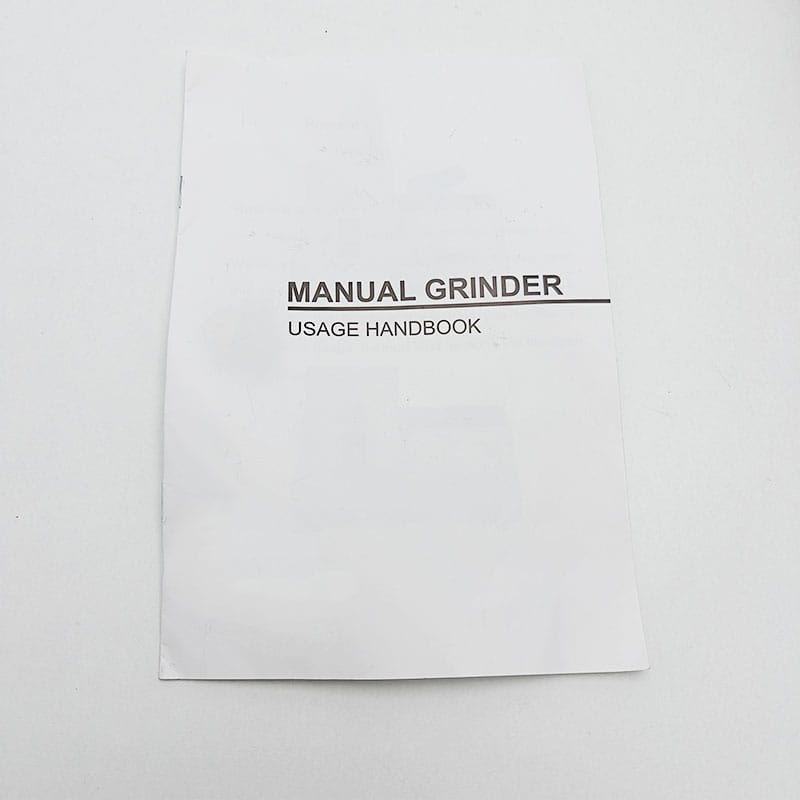 MANUAL GRINDER USAGE HANDBOOK 手动研磨机TC-9T