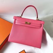 KELLY CHEVER 8W NEW LIPSTICK PINK GOLD HARDWARE GHW 25CM FULL HANDMADE