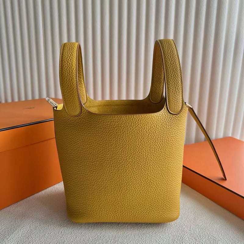 PICOTIN CLEMENCE 9D AMBER YELLOW GOLD HARDWARE 18CM FULL HANDMADE GHW