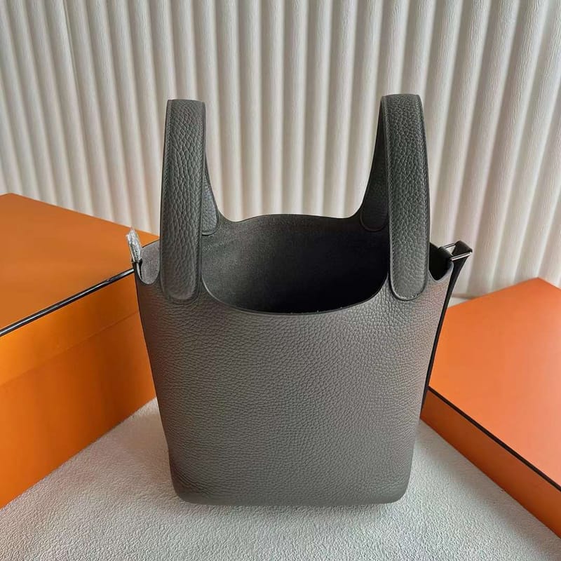PICOTIN CLEMENCE 8F TINWARE GREY SILVER HARDWARE 18CM FULL HANDMADE PHW