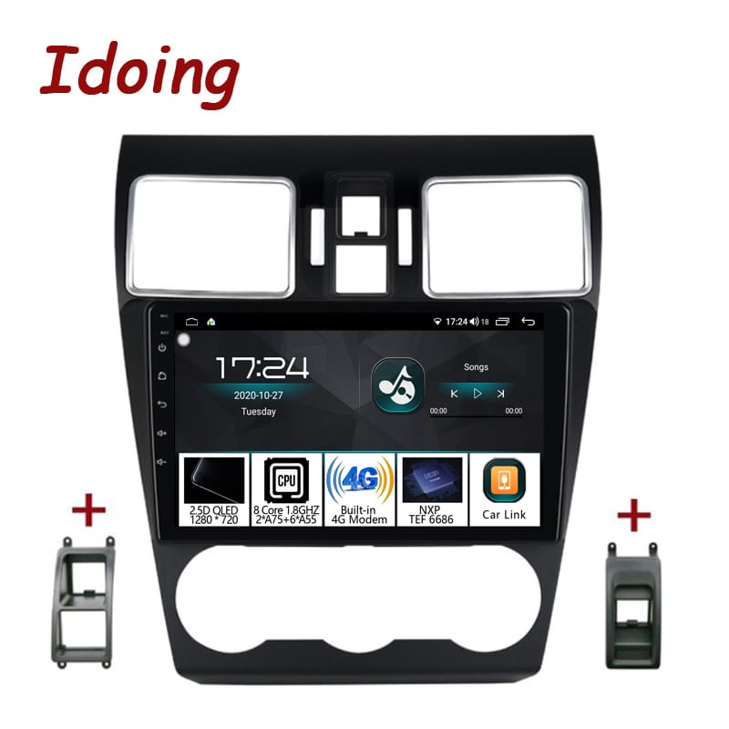 Idoing 9inch Android Car Stereo Head Unit Radio Player For Subaru WRX Sti Forester 2016-2021 GPS Navigation Plug And Play Carplay Android Auto No 2Din