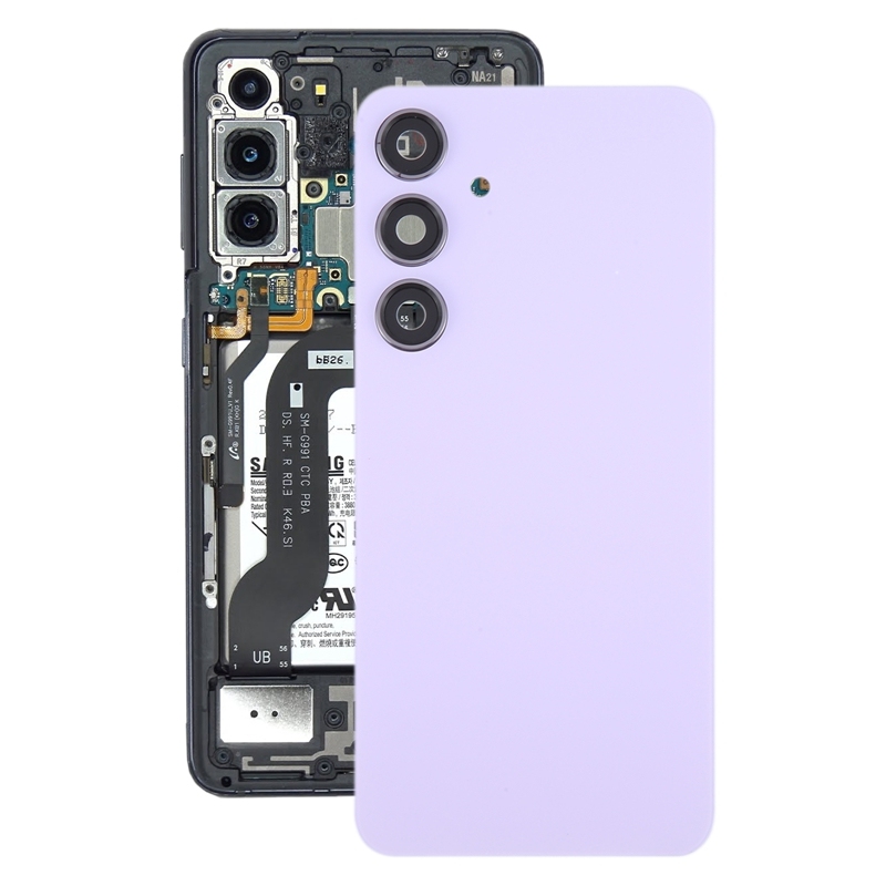 For Samsung Galaxy S24 SM-S921B OEM Battery Back Cover with Camera Lens Cover(Light Purple)